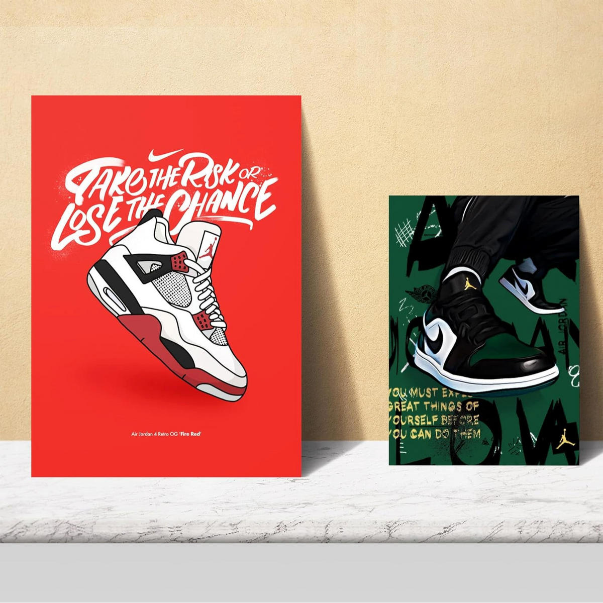 POSTER Set Mit 6 Ikonischer Basketball-König James Jordan Nike Größe A3 und A4 Rahmenlos - Klar, Papier (29.7/1/42cm) - Nacnic