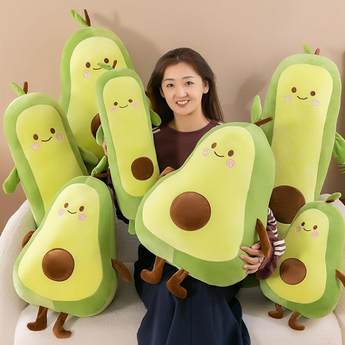 PLÜSCHTIER Avocado 50 cm - Multicolor, Textil (30/50cm)