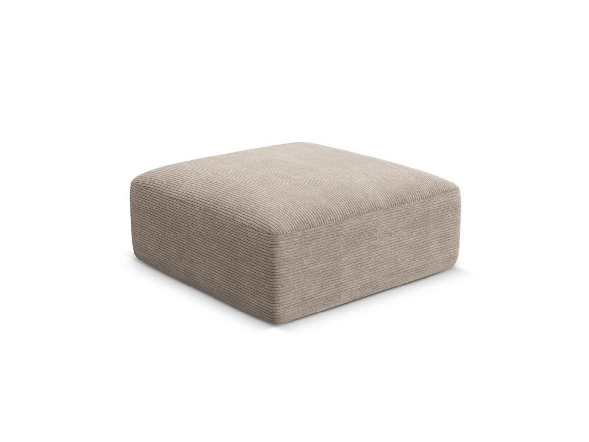 POUF Campi aus Cord cappuccino - Cappuccino, Textil (90/40/90cm) - Cosmopolitan Design