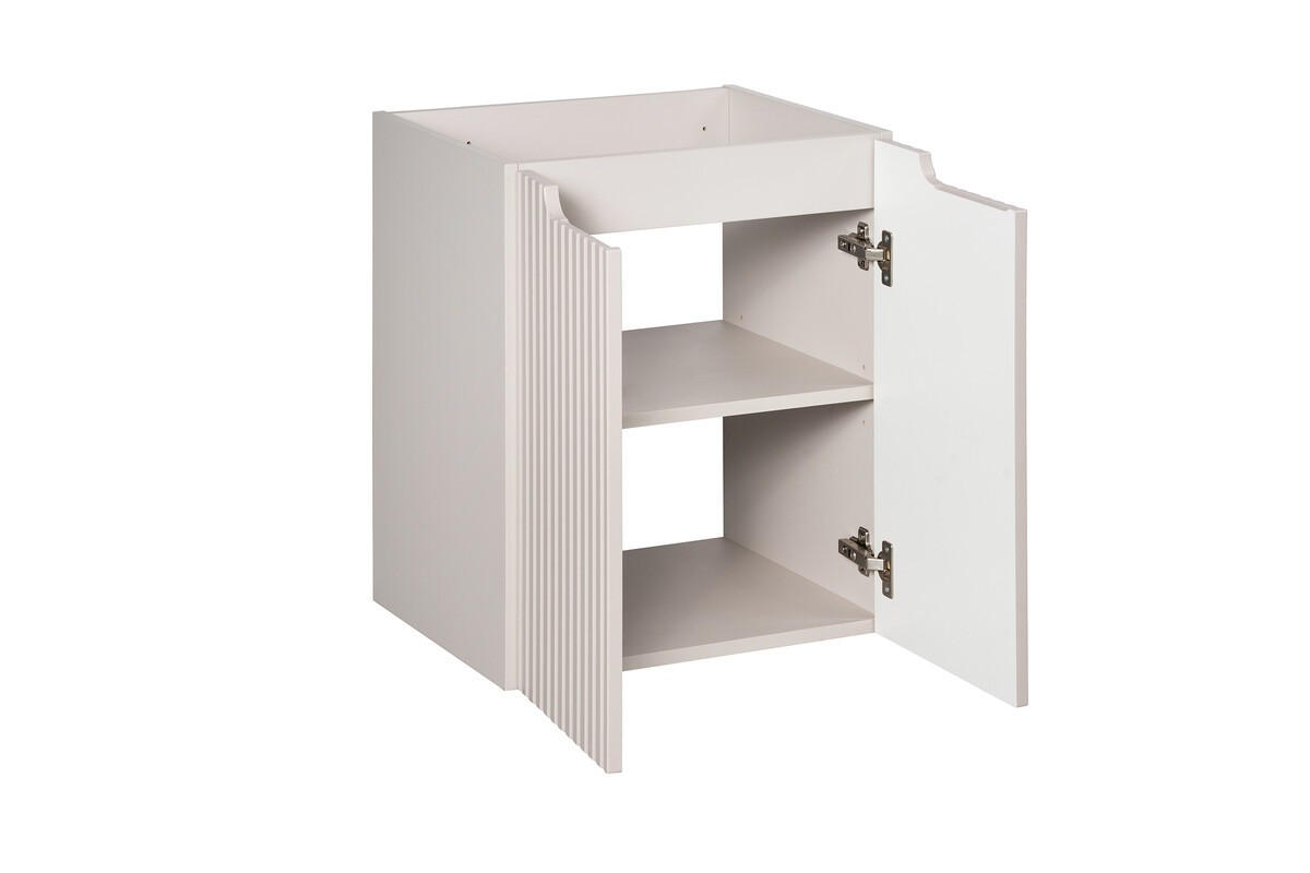 WASCHTISCHKOMBI 50 cm 3 Teile Nova Cashmere N BM153 in Kaschmir Matt/ Weiß Matt - Kaschmir/Weiß, Holz (50/57/40cm)