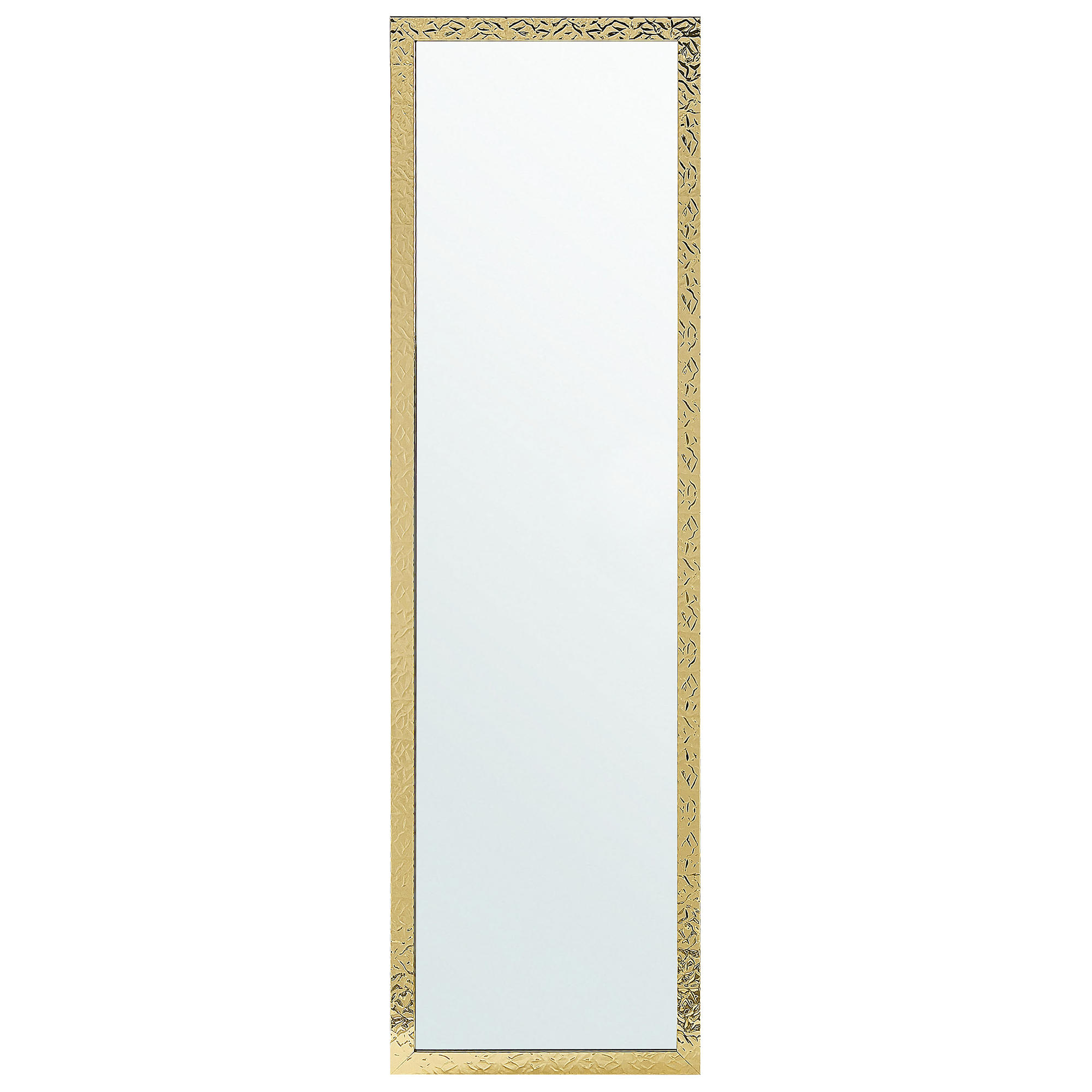 STEHSPIEGEL gold rechteckig 40/140 cm Brecey - Goldfarben, Kunststoff (40/140/3cm) - Beliani