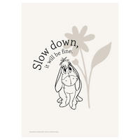 POSTER Disney's Eeyore Slow Down - Beige, Papier (30/40/0.1cm) - Poster&Frame