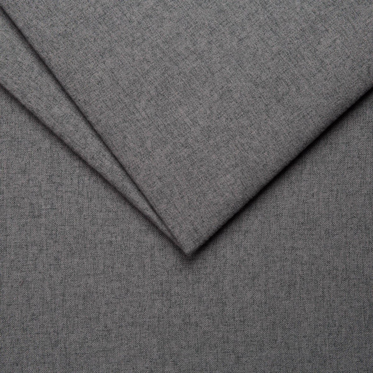 ECKSOFA MIT HOCKER Lorine Mikrofaser Anthrazit - Hellbraun/Anthrazit, Buchenholz/Textil (231/161cm) - S-Style Möbel