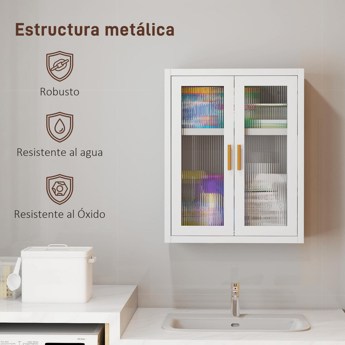 HÄNGESCHRANK Weiß 1 Stück - Weiß, Metall (40/50/14cm) - GiPP