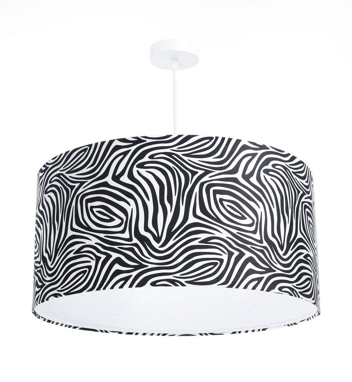 HÄNGELEUCHTE Schwarz 60/30 cm - Schwarz/Weiß, Kunststoff (60/0.8/30cm) - ONZENO