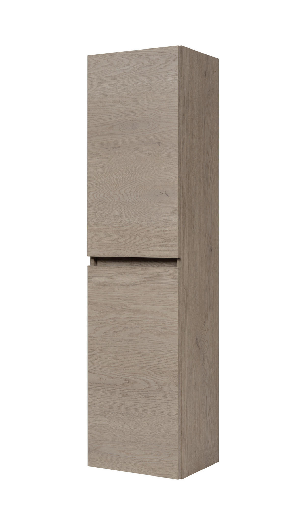BADEZIMMERSCHRANK, Farbe: helle Eiche, 35 x 136 x 27 cm - Beige, Holzwerkstoff (35/136/27cm) - 3XE LIVING