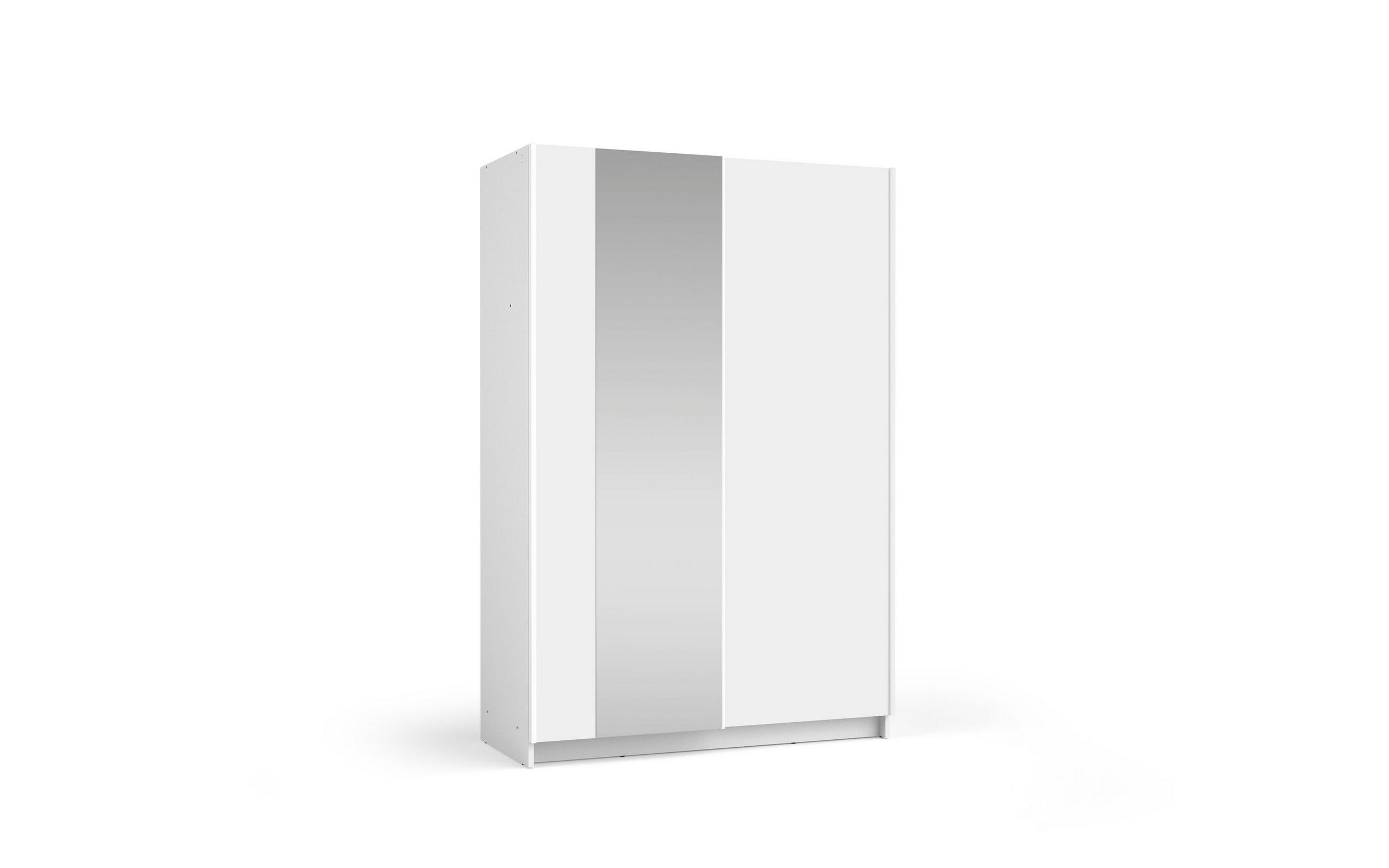 Masseno Schwebetürenschrank Weiß 120x182x54.6 cm