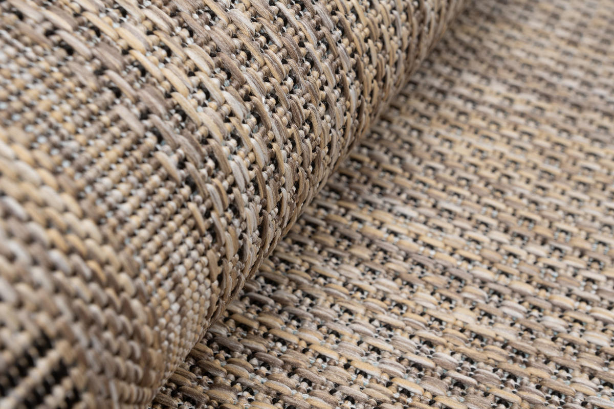 LÄUFER MELISSA Braun Modern Geometrisch 80/1200 cm - Braun, Textil (80/1200cm) - Tapiso