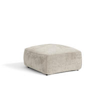 POUFS LOMI Geprägter Samt Taupe 75cm - Taupe, Textil (75/44.5/75cm) - Premium Interiors
