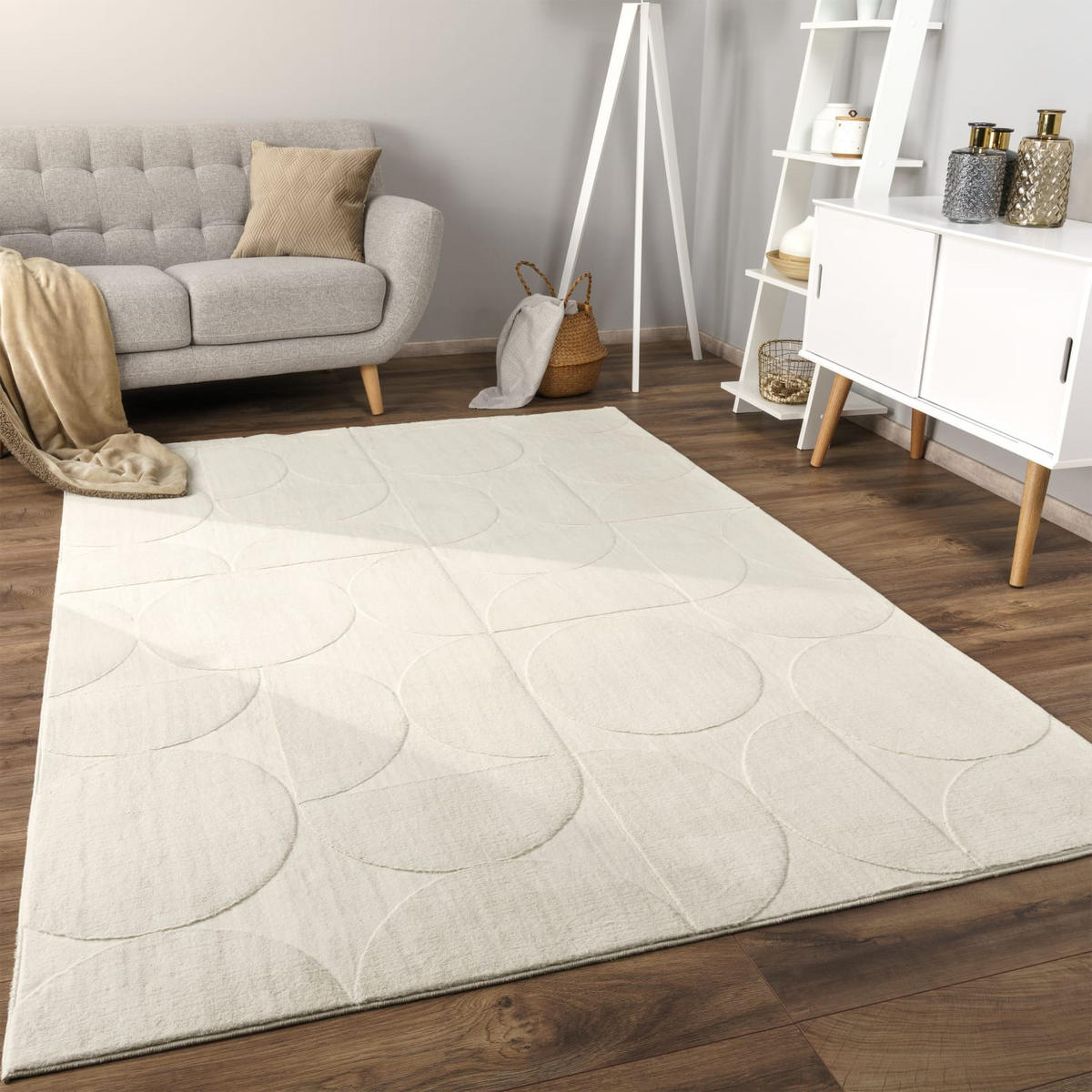 KURZFLORTEPPICH 80/150 cm Lelystad 526 - Creme, Kunststoff (80/150cm) - Paco Home