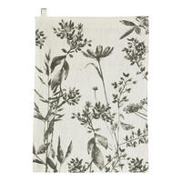 GESCHIRRTUCH Fleuri Isam umbra 50 x 70 cm - Grau, Textil (50/70cm) - Winkler