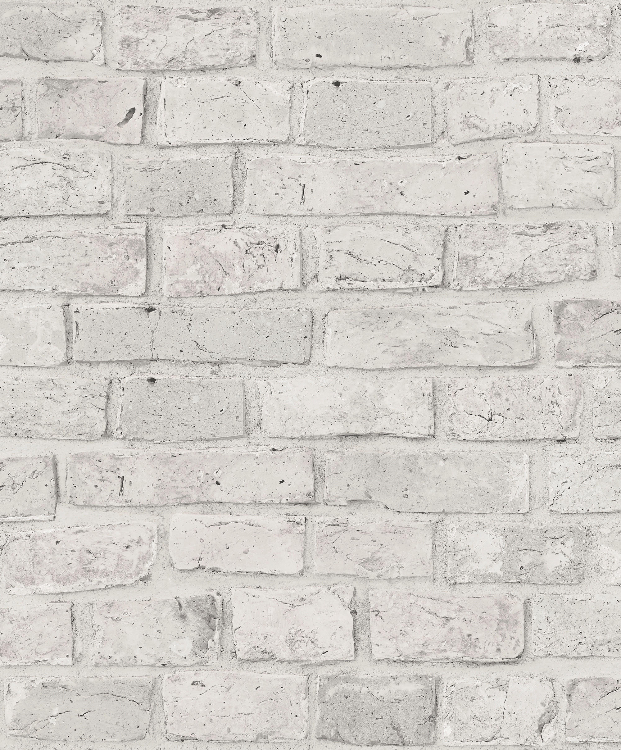 TAPETE Backstein-Optik 53 cm x 10 m - Weiß, Papier (53/1000cm) - Sanders & Sanders