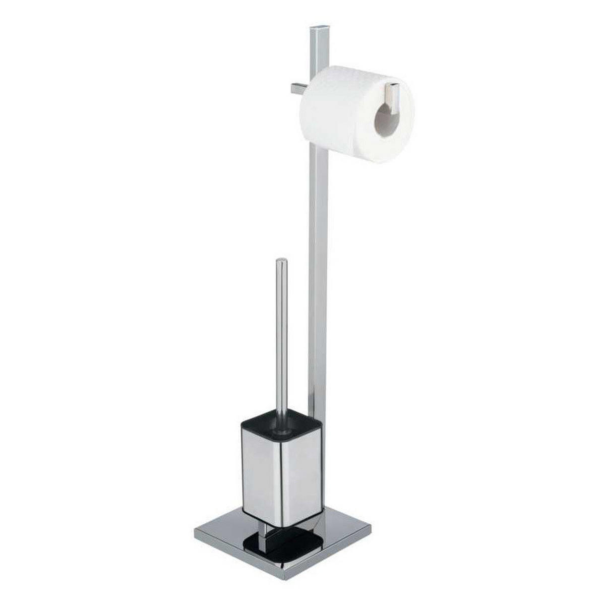 TOILETTENPAPIERSTÄNDER Quadro 23,5/18,5/72,5 cm - Silberfarben, Metall (18.5/72.5/23.5cm) - Wenko