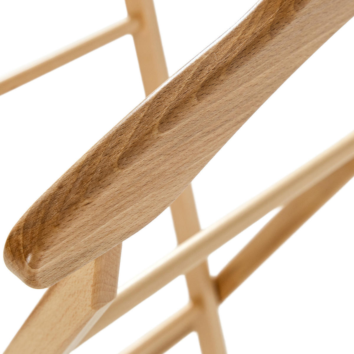 KLEIDERBUTLER AGLAS Herrendiener, natürliches Buchenholz - Naturfarben, Holz (32/104/44cm) - KONSIMO®