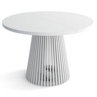 TISCH Weiß DUSTO Ausziehbar Mit Lamellen 100/200 cm - Weiß, Holzwerkstoff (100/100/77cm) - Sepro Meble