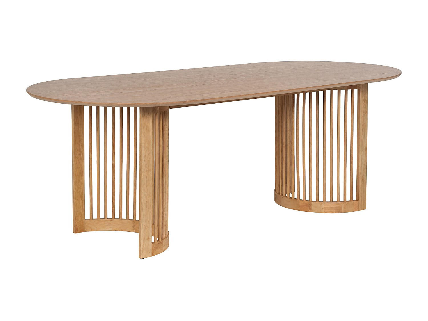 TISCH ohne Ausziehfunktion - 8 -Sitzer - MDF - naturfarben hell - NELIRAM - Naturfarben, Holz (100/220/75cm) - Vente-Unique