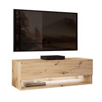 HÄNGESCHRANK TV-Möbel CALANTE LOFT 90 cm mit LED-Beleuchtung - Eiche Artisan, Holzwerkstoff (90/30/35cm) - Lookway
