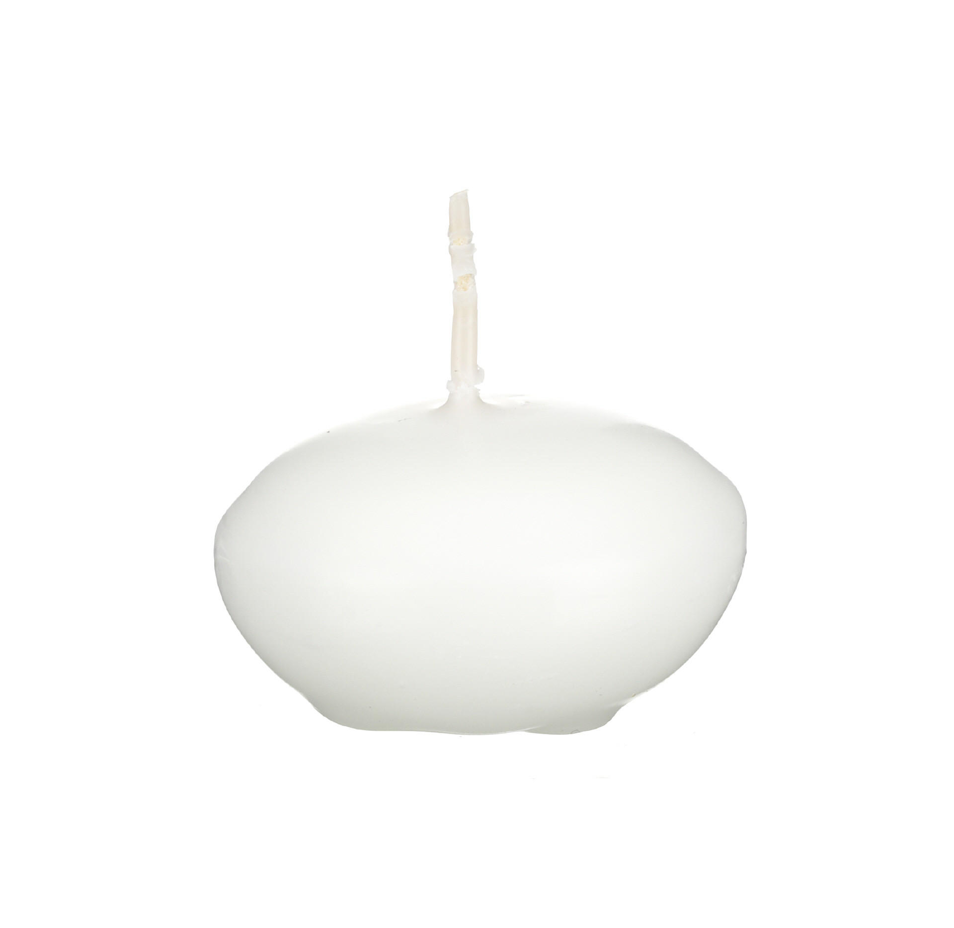 SCHWIMMKERZEN Weiß Ø 45 mm, 24 Stück - Weiß, Paraffin (4.5/3/4.5cm) - Wiedemann Kerzen