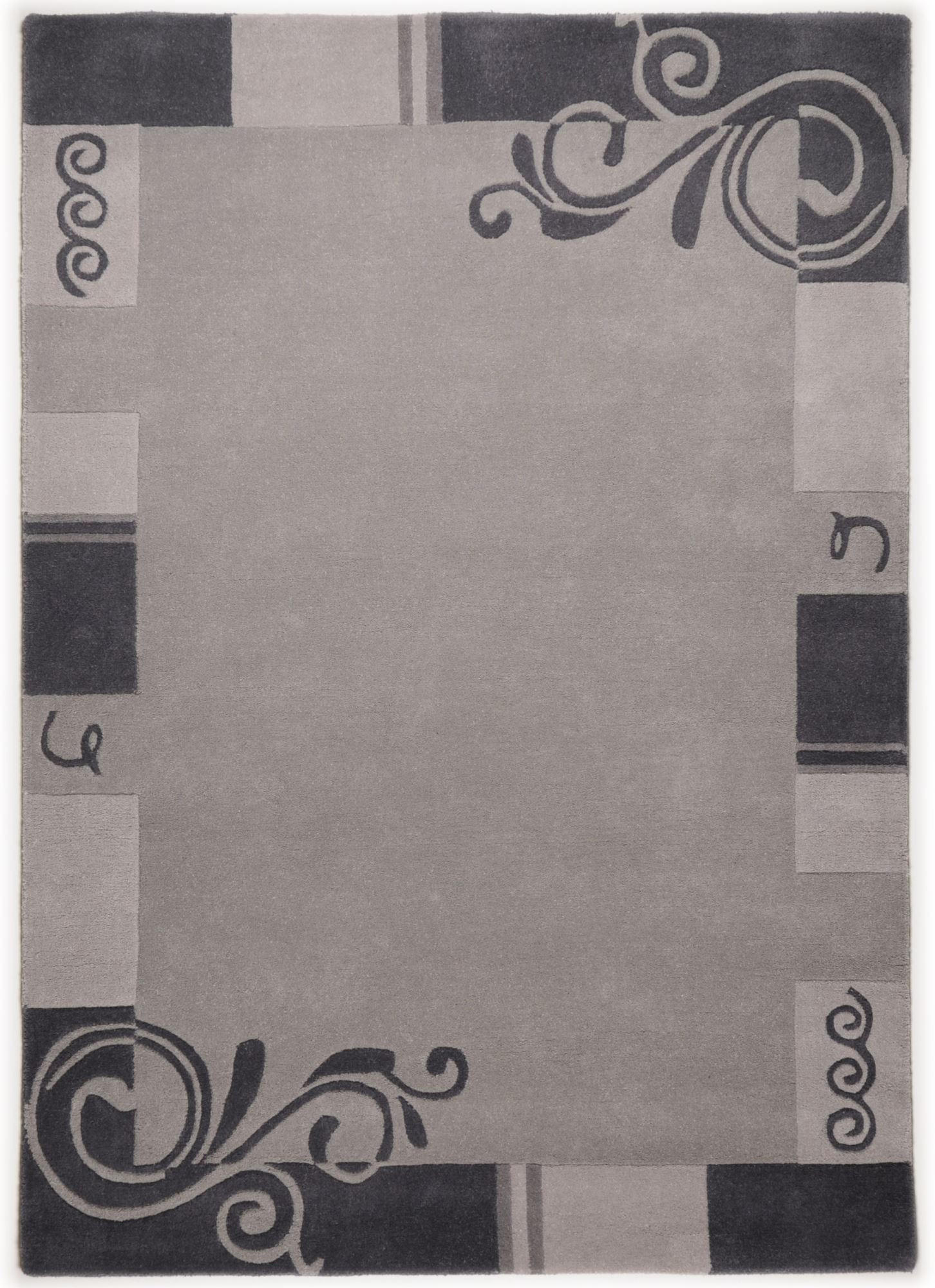 HANDTUFTTEPPICH Hawai 90x160 cm - Grau, Textil (90/160cm) - THEKO