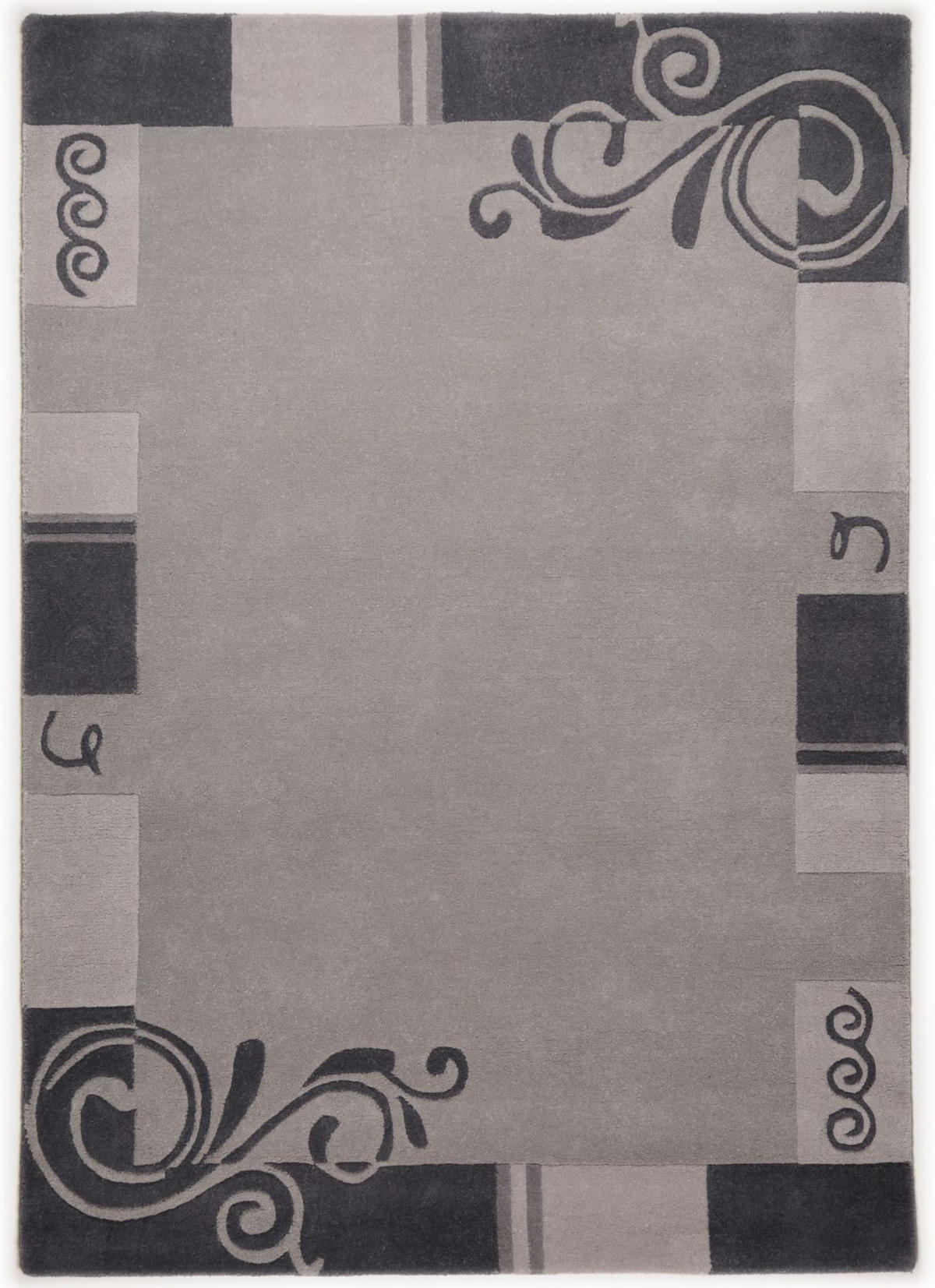 HANDTUFTTEPPICH Hawai 90x160 cm - Grau, Textil (90/160cm) - THEKO
