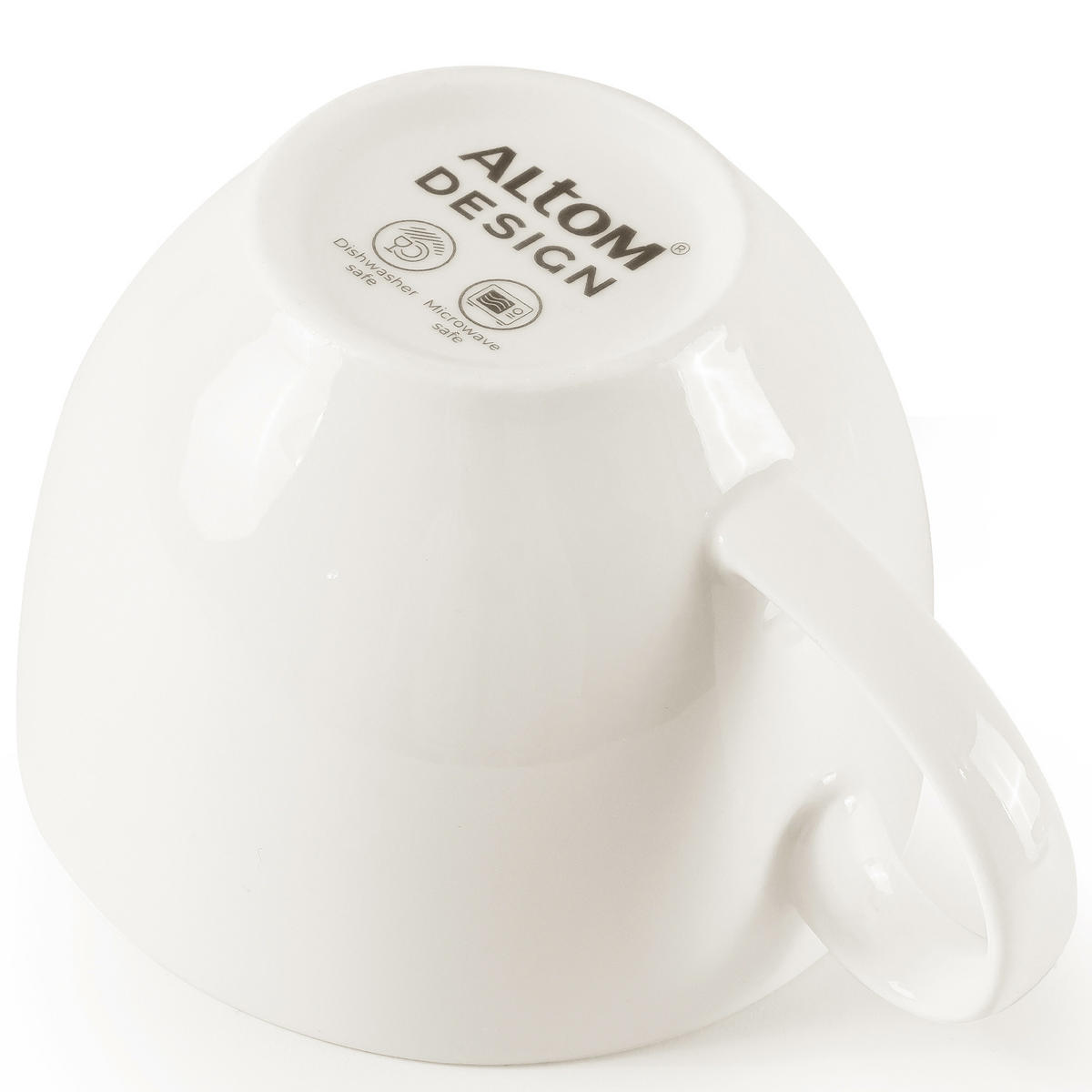 TASSEN-SET mit Untertasse AD BELLA 6-tlg,Porzellan, ecru - Ecru, Keramik (15/8/15cm) - KONSIMO®