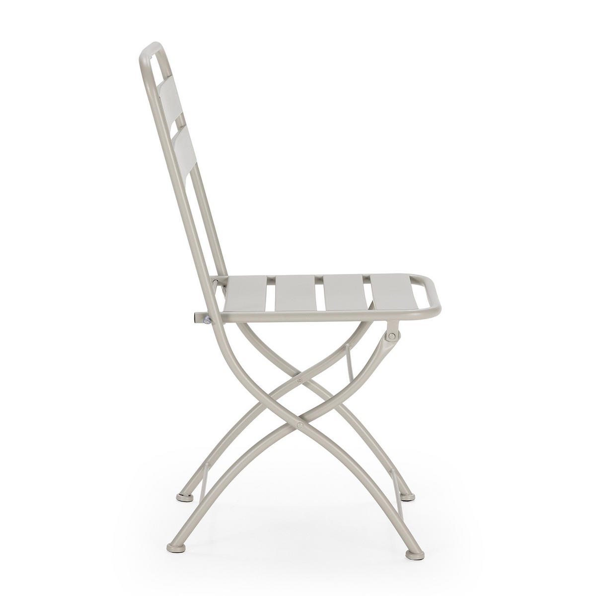 GARTENKLAPPSTUHL-SET Perla Metall - Grau, Metall (42/88/50cm) - VS Venta-stock