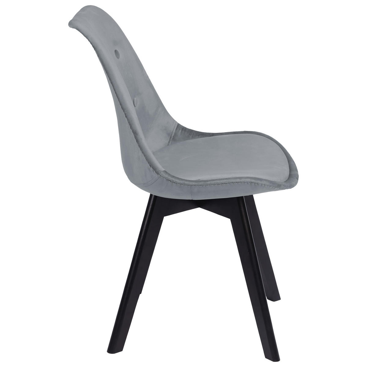 STÜHLE Nora Grau 4er-Set - Grau, Textil (49/81/52cm) - Happy Garden