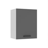 HÄNGESCHRANK SG 45 cm, mit 1 Tür, Silber matt - Silberfarben, Holz (45/58/29.6cm) - B BELINI GROUP