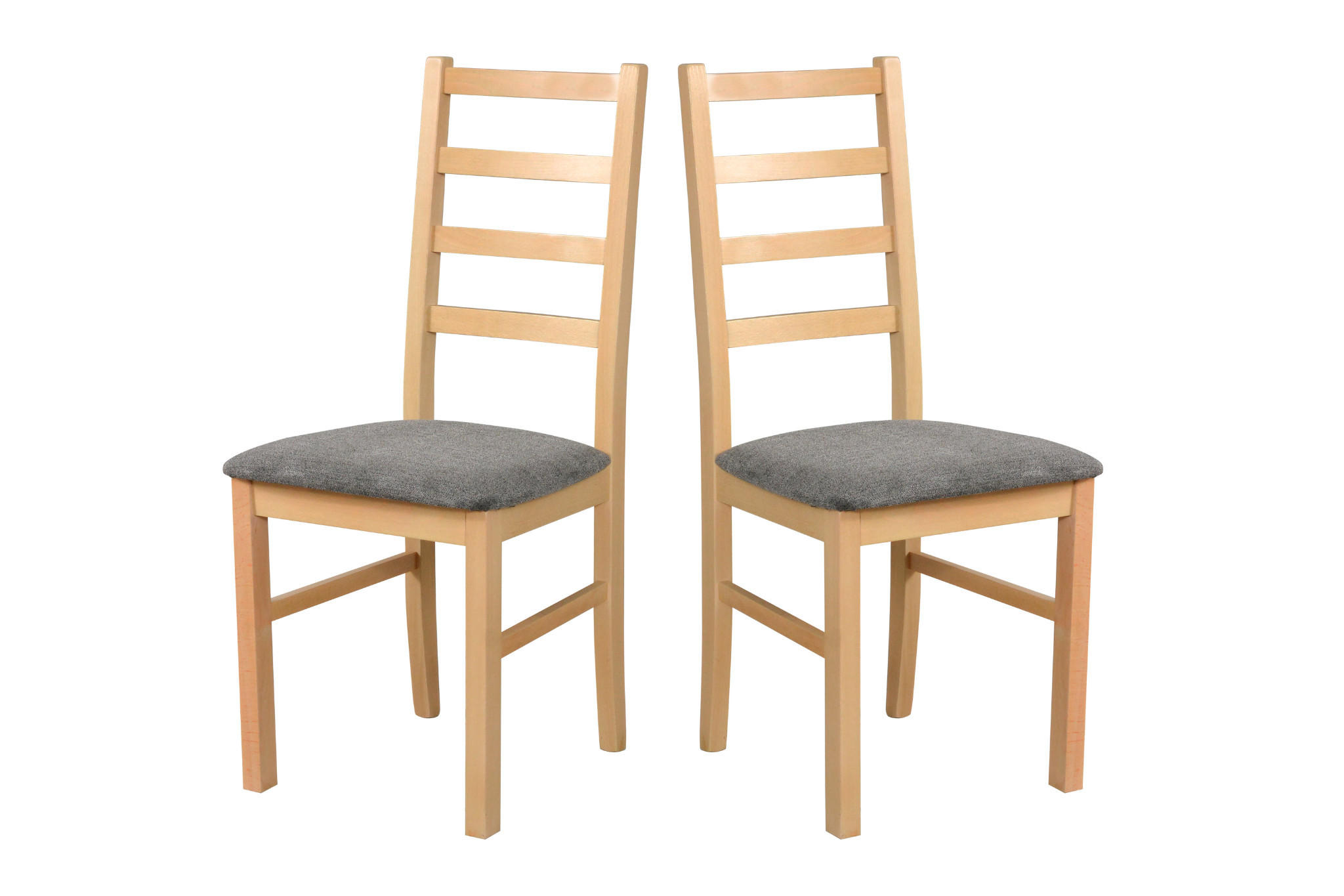 STUHL 2er Nilo 8 , grandson - Beige, Holz (43/94/40cm) - Leaf Design