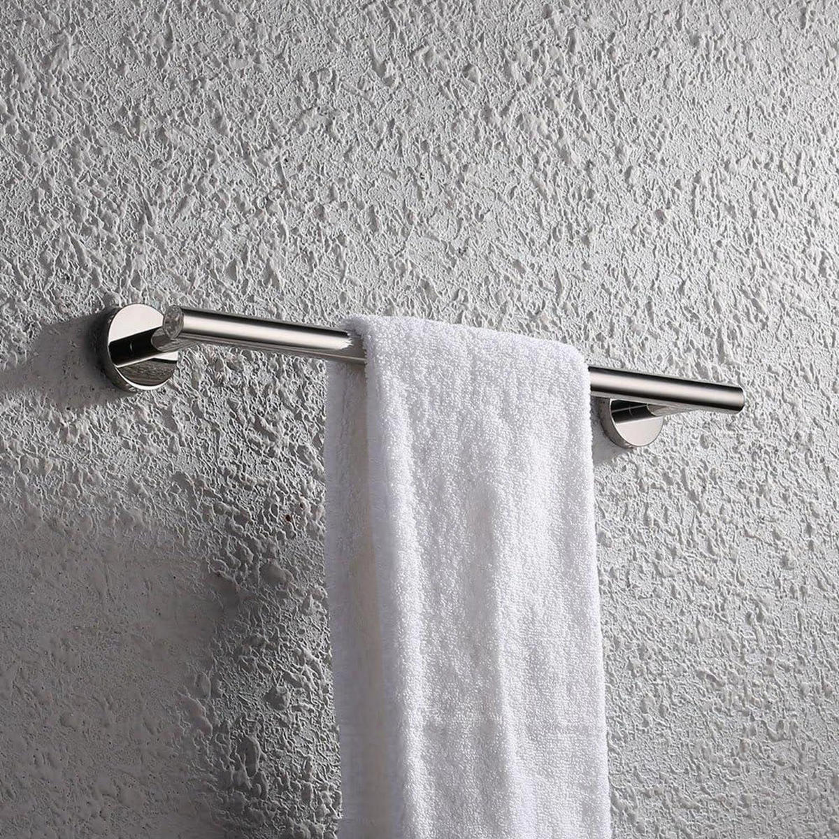 HANDTUCHSTANGE Edelstahl poliert 45 cm - Silberfarben, Metall (14/45.7/2.5cm)