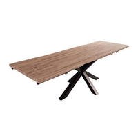 ESSTISCH JANOSH - Beige/Schwarz, Holz/Metall (90/180/77cm) - SAM