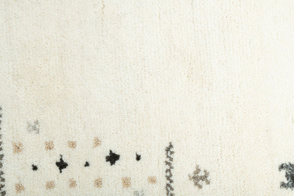 HANDKNÜPFTEPPICH Denver 150x150 cm - Beige, Textil (150/150cm) - THEKO