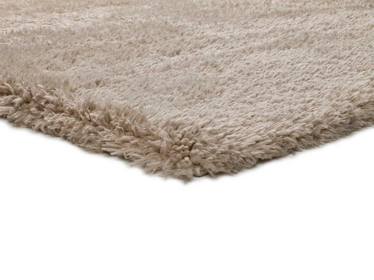 HOCHFLORTEPPICH Beige Shaggy Rec Beig 140/200 cm - Beige, Naturmaterialien/Textil (140/200cm) - Atticgo