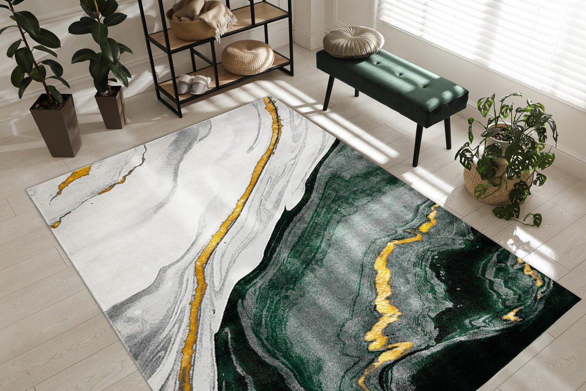 TEPPICH Emerald 140/190 cm - Pastellgrün, Textil (140/190cm) - rugsX