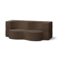 SOFA Kamelia Braun - Braun, Textil (200/70/100cm) - Pillovely