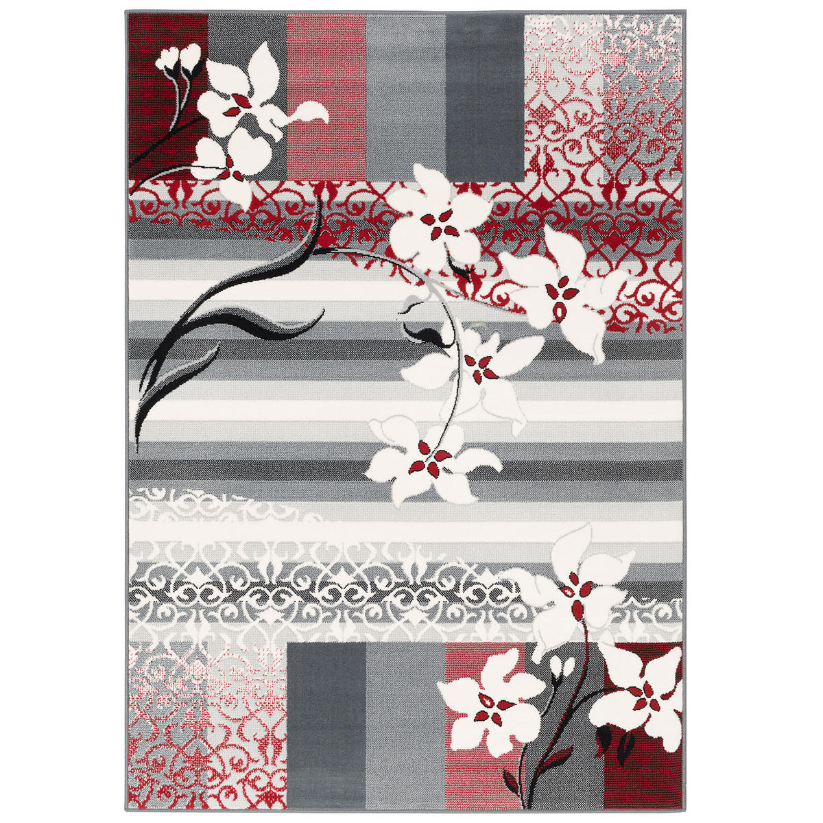 MODERN DESIGNER VELOURS TEPPICH SAMBA - Anthrazit, Textil (120/170cm) - Pergamon