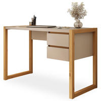 SCHREIBTISCH BELINDA Kaschmir/Eiche - Kaschmir/Eichefarben, Holz (54/118/75cm) - IDIMEX