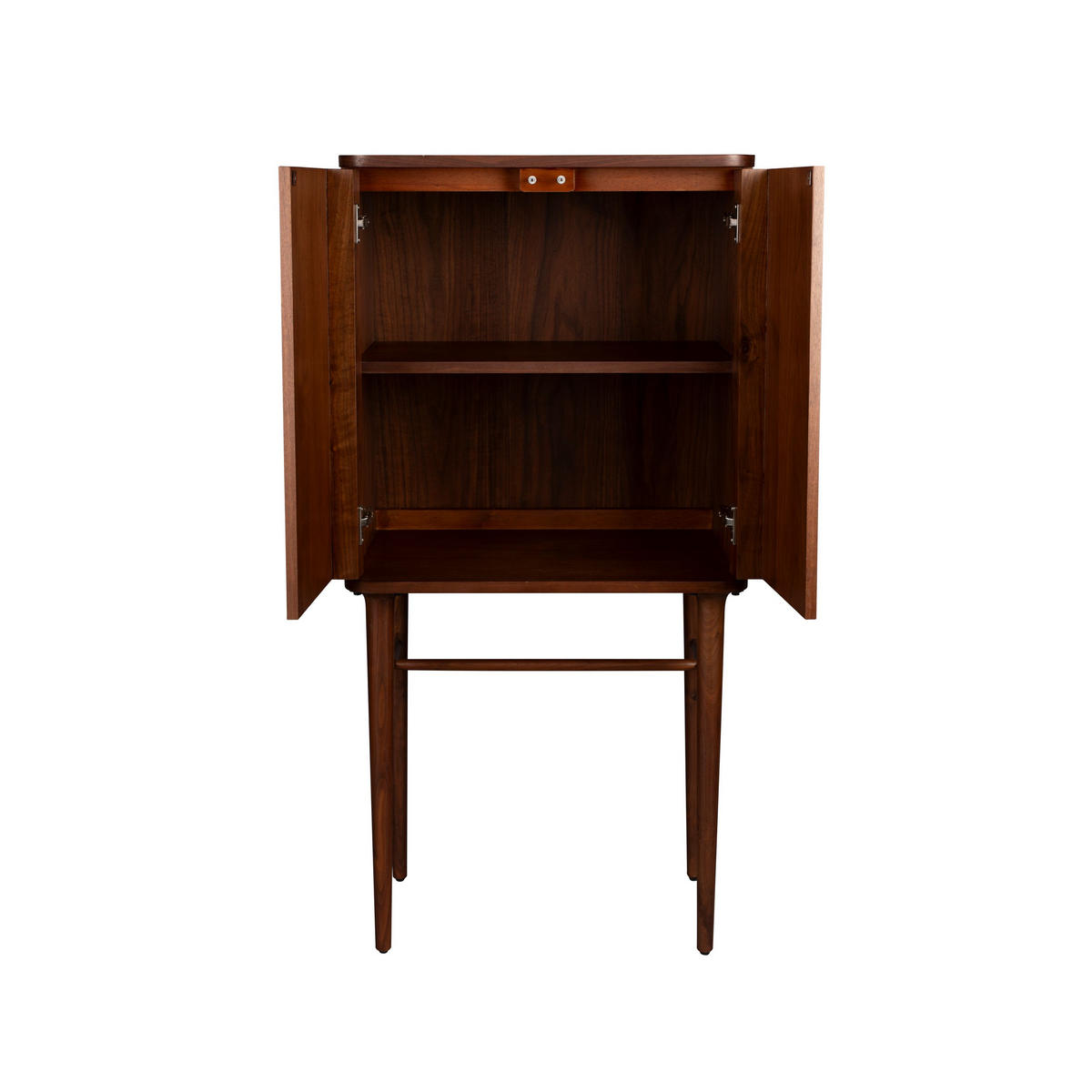 AUFBEWAHRUNGSSCHRANK Morrison Walnussfarbe - Braun, Holzwerkstoff (62/125/45cm) - Dutchbone