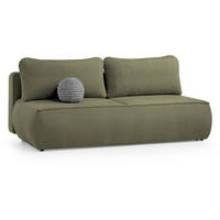 SCHLAFSOFA Darling 2-Sitzer, mit Bettkasten, Dunkelgrün - Dunkelgrün, Textil (210/92/100cm) - Beautysofa
