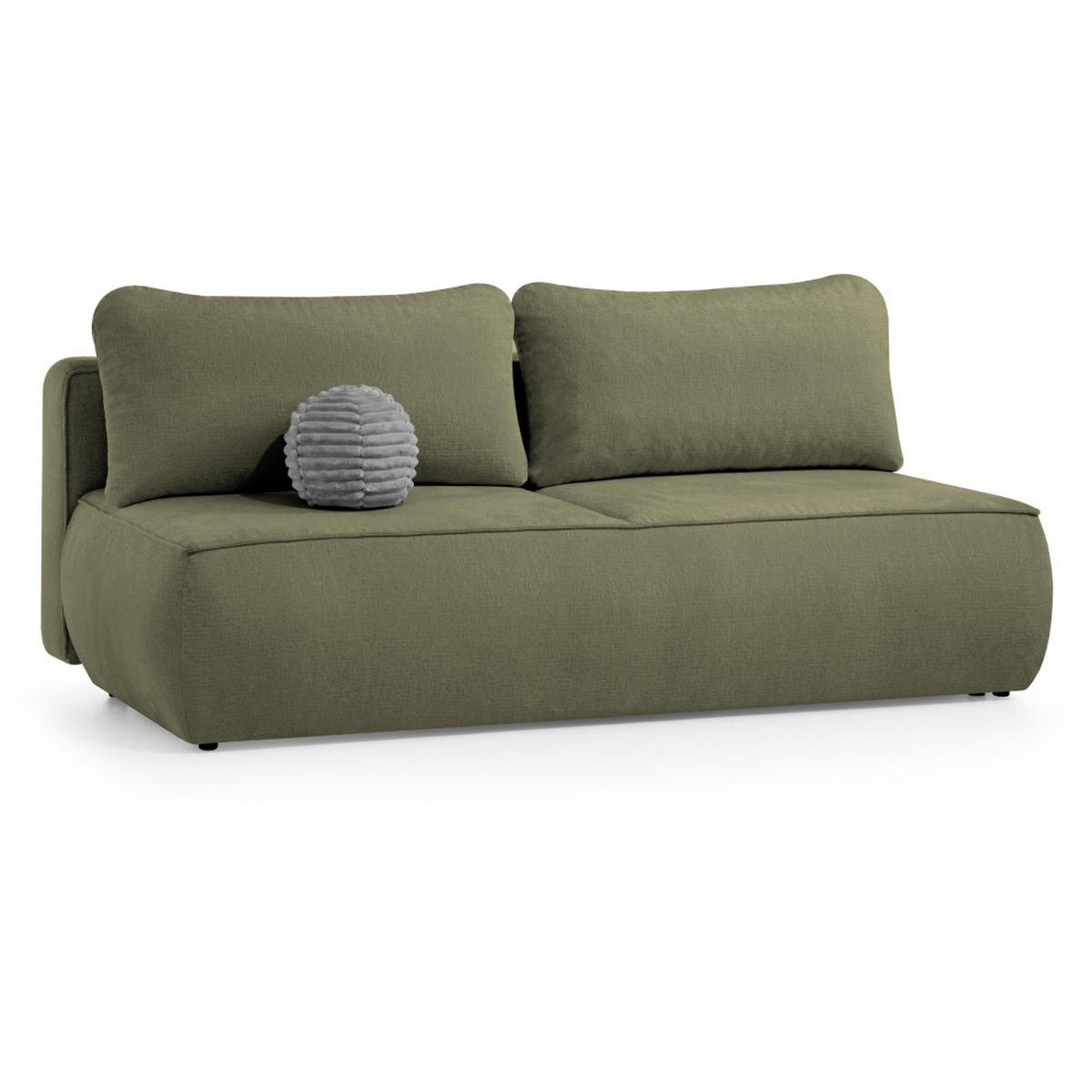 SCHLAFSOFA Darling 2-Sitzer, mit Bettkasten, Dunkelgrün - Dunkelgrün, Textil (210/92/100cm) - Beautysofa