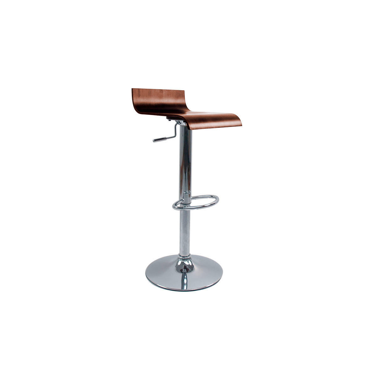 BARHOCKER aus Holz v2 Farbe Wenge SURF - Braun, Holz (41.5/89.5/34cm) - Miliboo