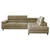 ECKSOFA Nord, Seite: Rechts - Schwarz/Naturfarben, Holz/Textil (264/203cm) - MIRJAN24