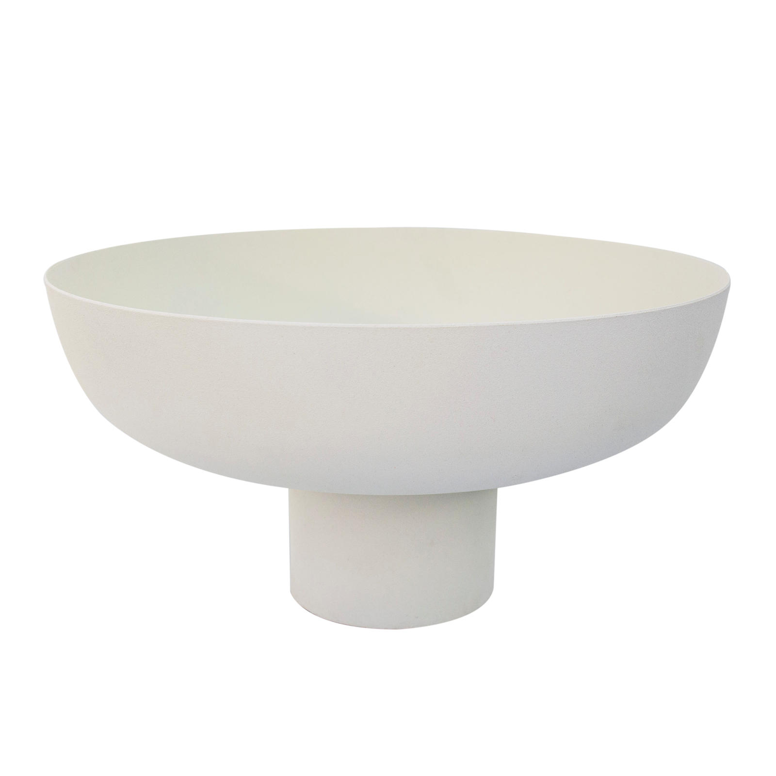 DEKOSCHALE Janna in Weiß Ø30 cm - Weiß, Metall (16cm) - LaLe Living