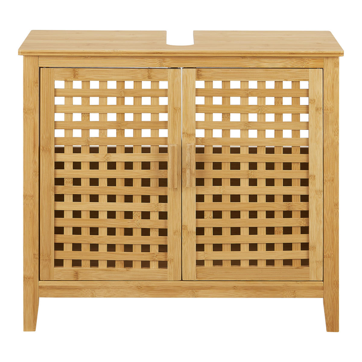 WASCHBECKENUNTERSCHRANK Ingmarsö - Naturfarben, Holz (67/60/30cm) - [en.casa]