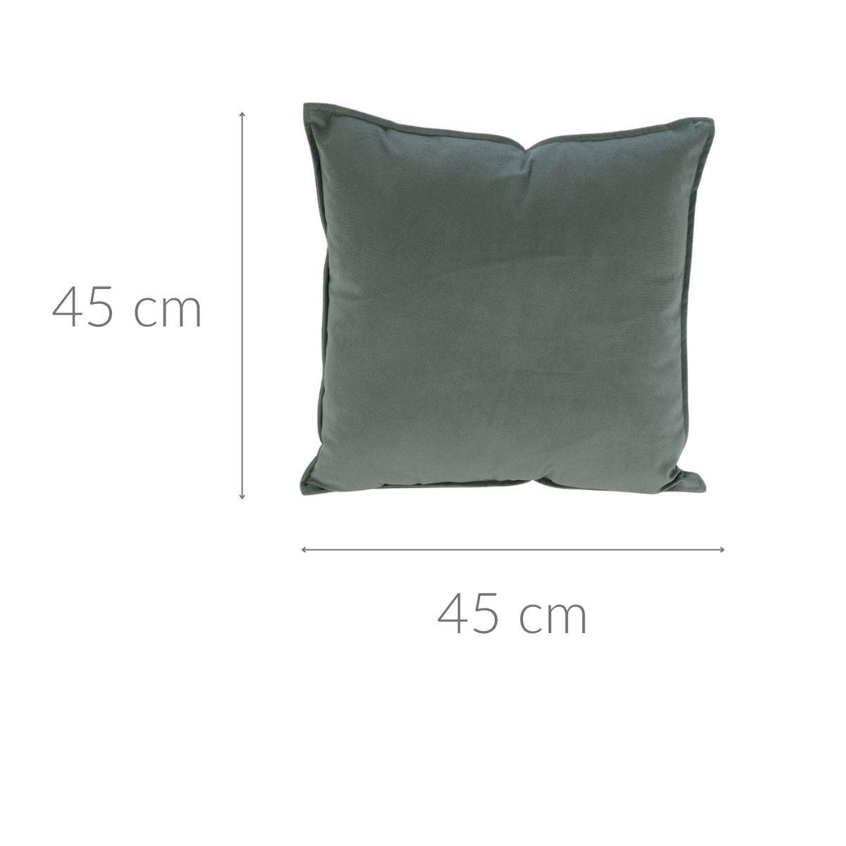 DEKOKISSEN 45/45 cm - Grün, Textil (45/45cm) - Home Styling Collection