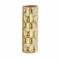 WANDLEUCHTE Velario, Transparent und Goldfarben, 38cm - Goldfarben, Glas (13/38/10.1cm) - KOSILUM