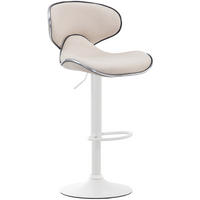 BARHOCKER Stoff creme - Creme/Weiß, Textil/Metall (46/88/49cm) - CLP