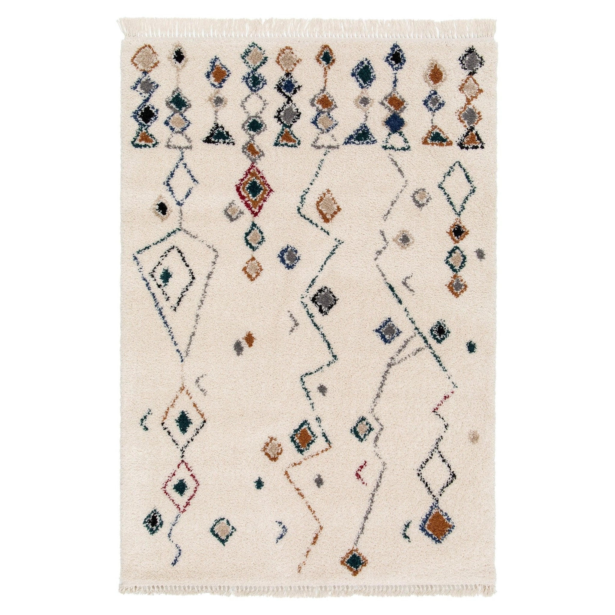TEPPICH weich Ethno-Stil mehrfarbig - Multicolor, Textil (120/170cm) - AFK Living