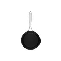 TOPF mit Ausgießer Ø 16 cm - Schwarz, Metall (16cm)