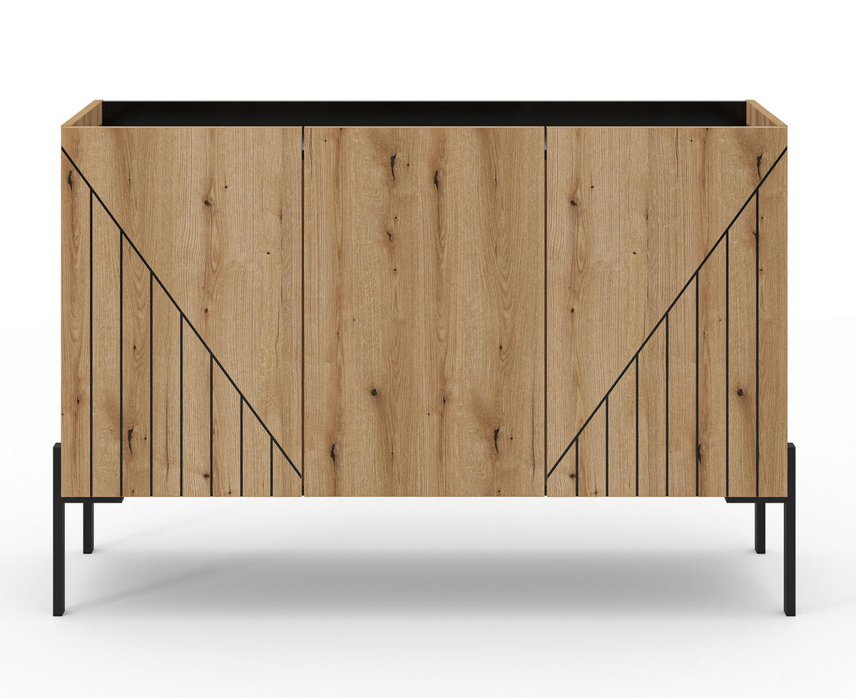 SIDEBOARD NEO (B/H/T: ca. 122/81/40 cm) in Evoke Oak Nachbildung/Evoke Oak Nachbildung - Eichefarben, Holzwerkstoff (122/81/40cm)